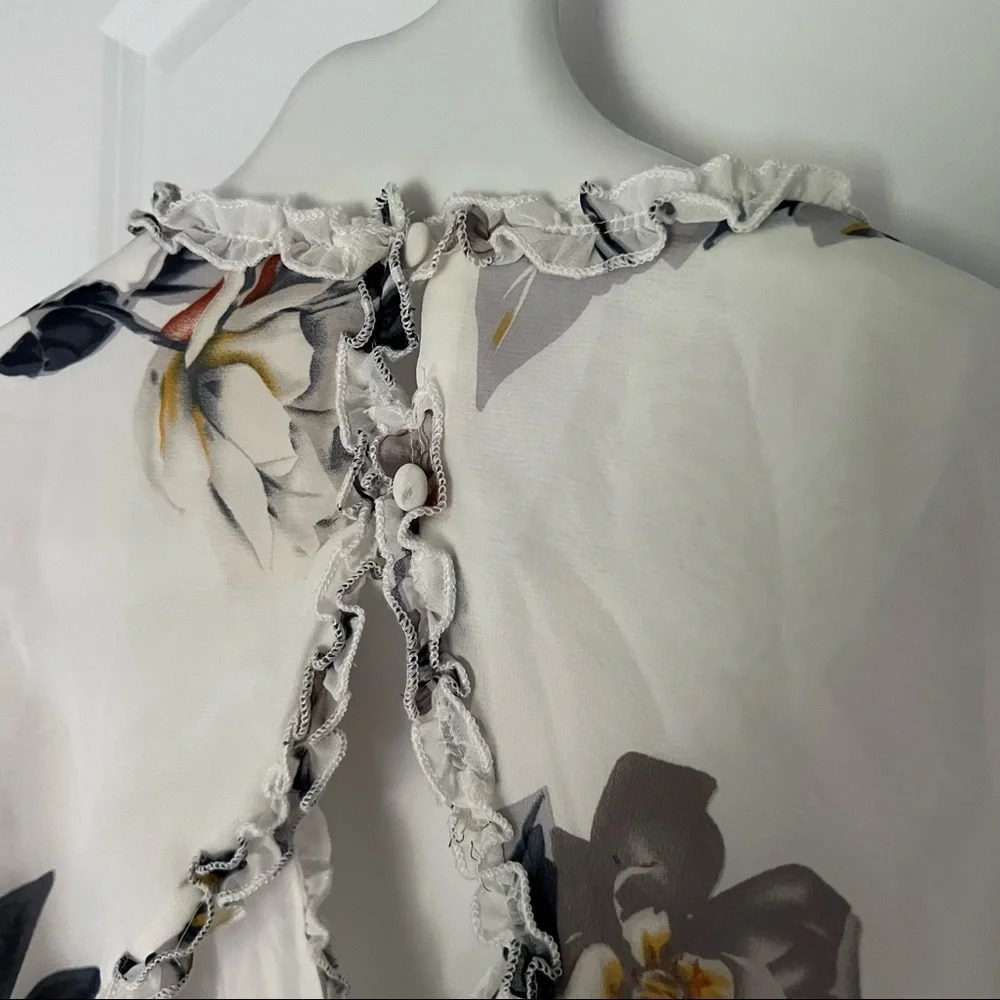 Style Rack Ruffle Mini Dress Floral size small - Picture 10 of 14